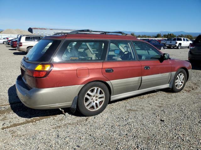 4S3BH675737644757 - 2003 SUBARU LEGACY OUTBACK AWP 勃艮第红 照片 3