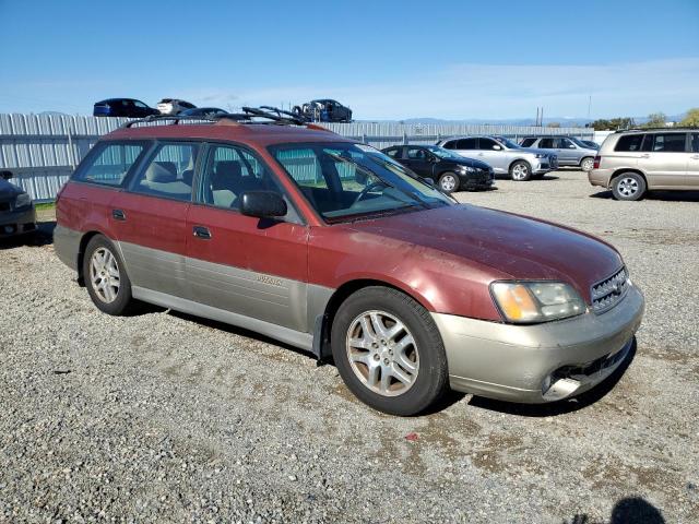 4S3BH675737644757 - 2003 SUBARU LEGACY OUTBACK AWP 勃艮第红 照片 4