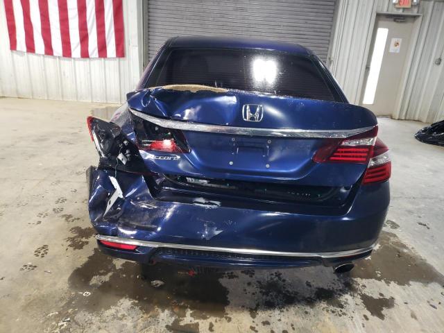 1HGCR2F38HA183445 - 2017 HONDA ACCORD LX BLUE photo 6