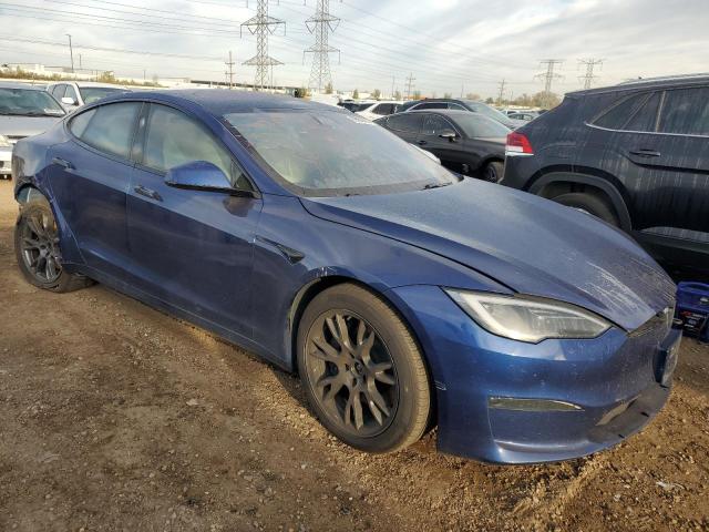 5YJSA1E55PF518911 - 2023 TESLA MODEL S Mavi fotoğraf 4