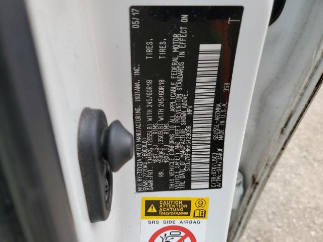 5TDJZRFH6HS429096 - 2017 TOYOTA HIGHLANDER SE Սպիտակ լուսանկար 14