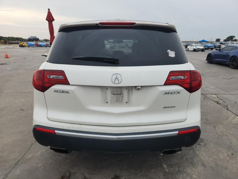 2HNYD2H58BH538764 - 2011 ACURA MDX ADVANCE WHITE photo 6