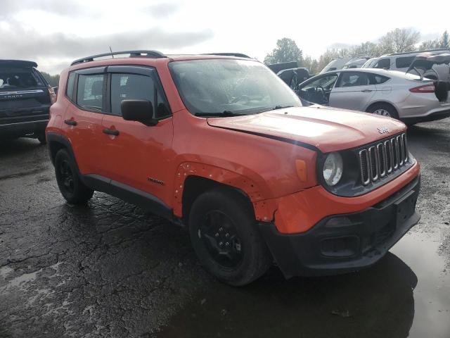 ZACCJAAH0HPF42547 - 2017 JEEP RENEGADE SPORT Նարնջագույն լուսանկար 4