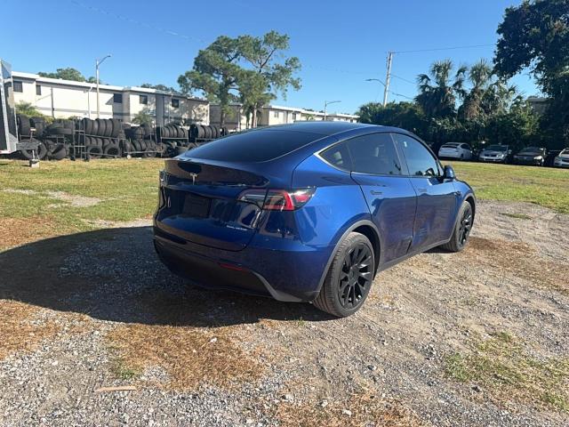 5YJYGDEE7MF069141 - 2021 TESLA MODEL Y Կապույտ լուսանկար 4