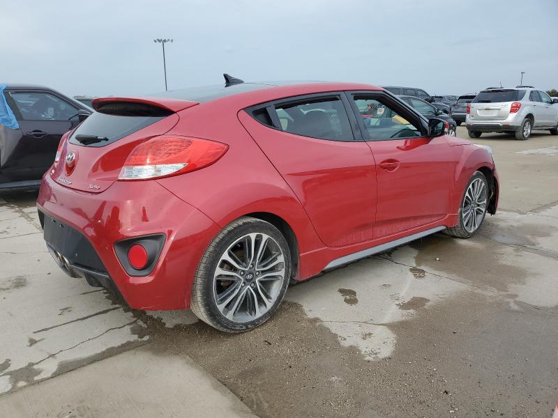 KMHTC6AE9GU293638 - 2016 HYUNDAI VELOSTER TURBO წითელი ფოტო 3