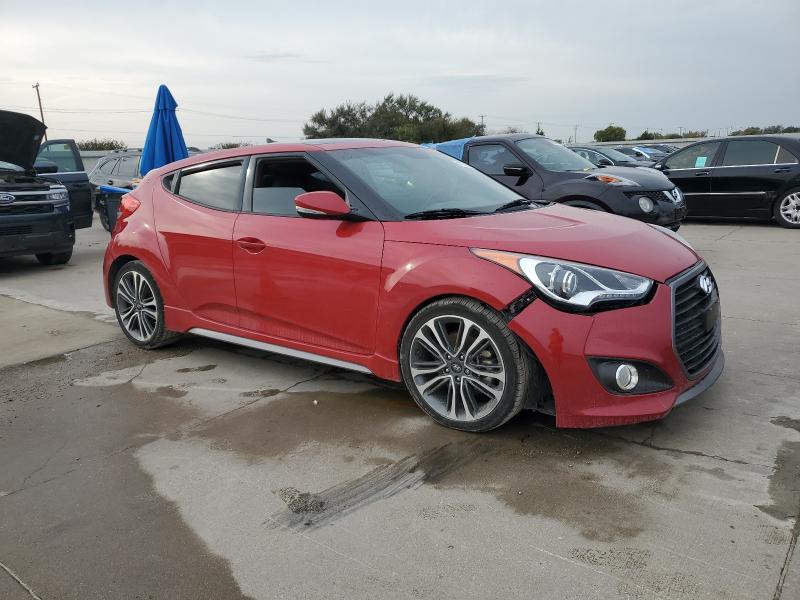 KMHTC6AE9GU293638 - 2016 HYUNDAI VELOSTER TURBO წითელი ფოტო 4