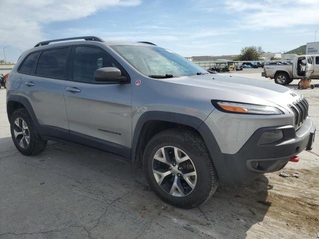 1C4PJMBS7FW776102 - 2015 JEEP CHEROKEE TRAILHAWK SILVER photo 4