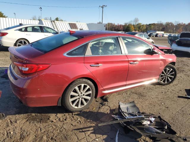 5NPE34AF1GH426848 - 2016 HYUNDAI SONATA SPORT RED photo 3