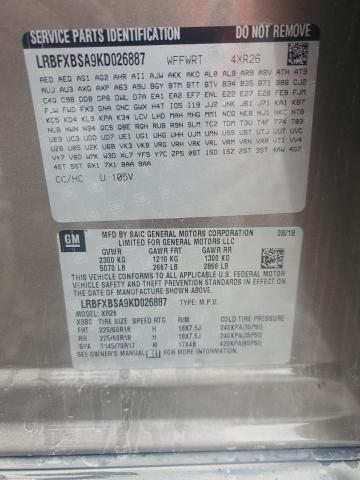 LRBFXBSA9KD026887 - 2019 BUICK ENVISION PREFERRED 棕色 照片 12