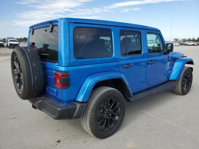 1C4JJXP66NW275039 - 2022 JEEP WRANGLER U SAHARA 4XE BLUE photo 3