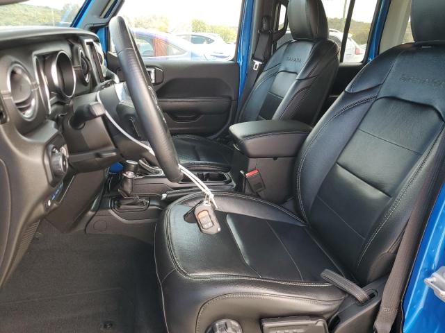 1C4JJXP66NW275039 - 2022 JEEP WRANGLER U SAHARA 4XE BLUE photo 7