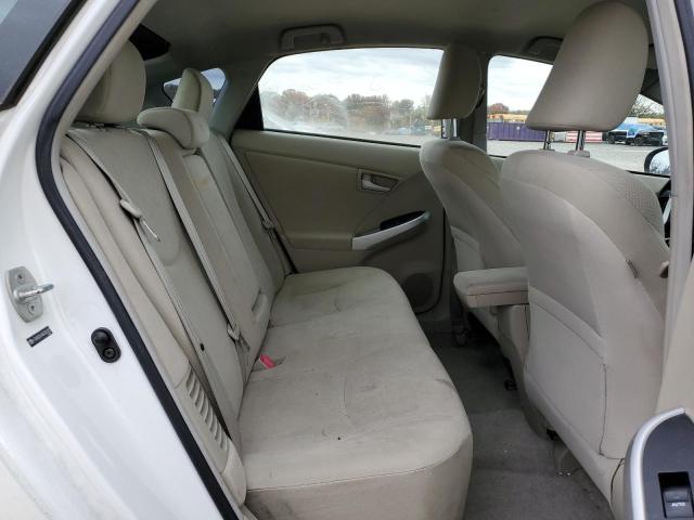 JTDKN3DUXB0285303 - 2011 TOYOTA PRIUS WHITE photo 10