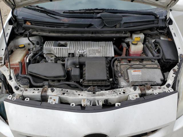 JTDKN3DUXB0285303 - 2011 TOYOTA PRIUS WHITE photo 11