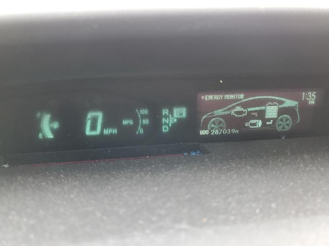 JTDKN3DUXB0285303 - 2011 TOYOTA PRIUS WHITE photo 9