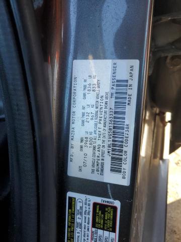 JM1BL1VG5B1363337 - 2011 MAZDA 3 I GRAY photo 12