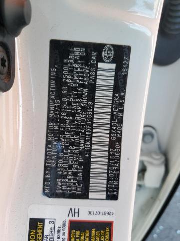 4T1BK1EBXFU166039 - 2015 TOYOTA AVALON XLE Սպիտակ լուսանկար 12