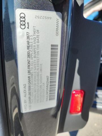 WAUL2AF2XMN029467 - 2021 AUDI A6 PREMIUM PLUS GRAY photo 12