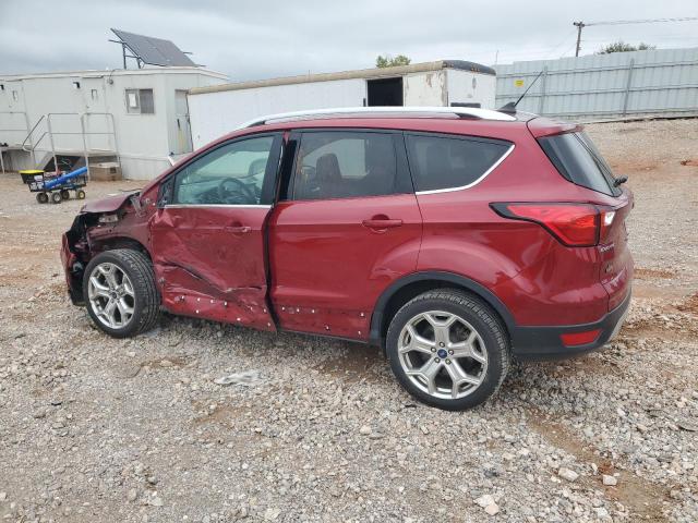 1FMCU0J98KUB00644 - 2019 FORD ESCAPE TITANIUM BURGUNDY photo 2