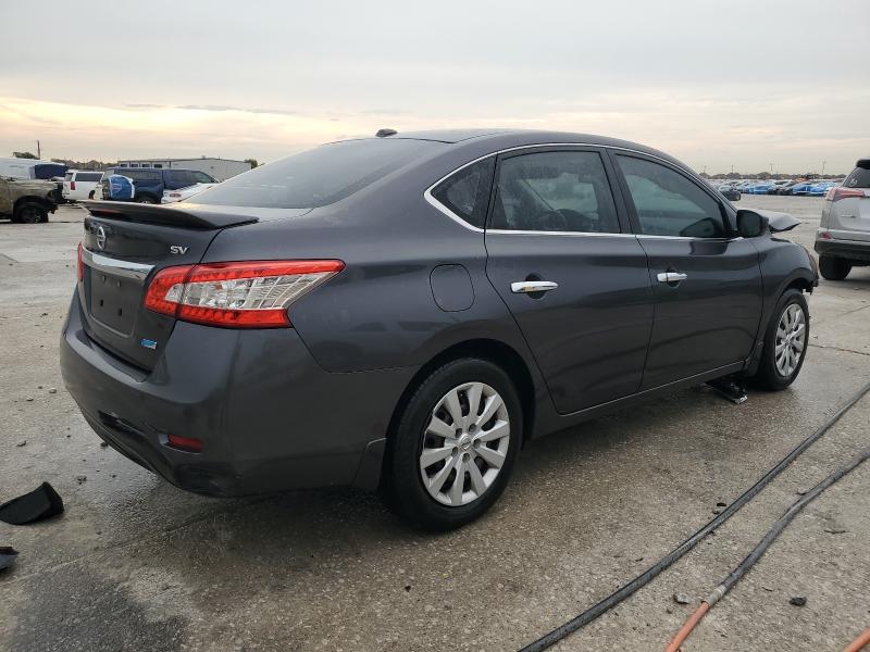 3N1AB7AP1DL757598 - 2013 NISSAN SENTRA S GRAY photo 3