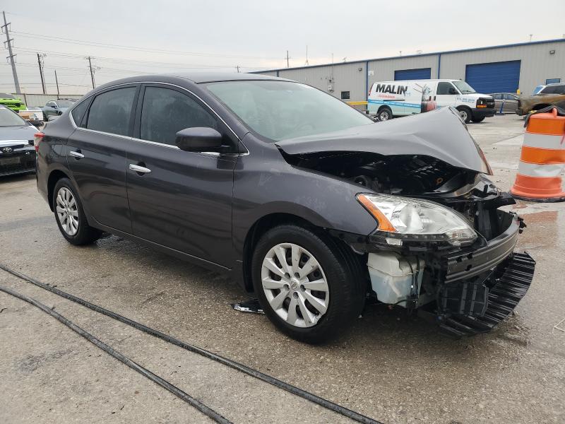 3N1AB7AP1DL757598 - 2013 NISSAN SENTRA S GRAY photo 4