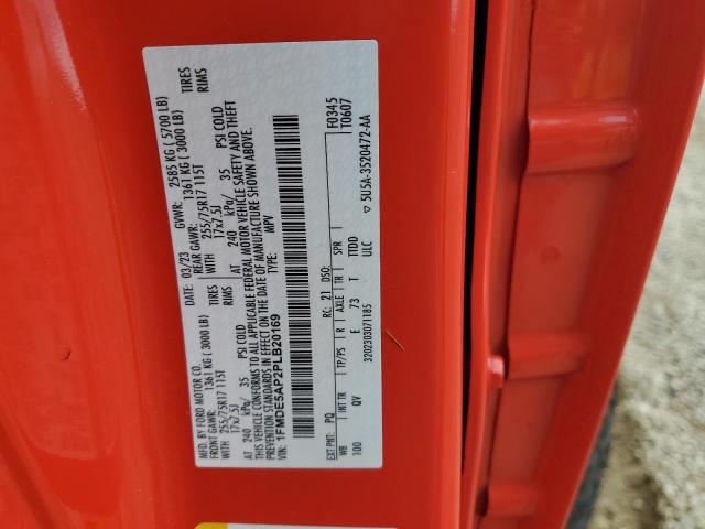 1FMDE5AP2PLB20169 - 2023 FORD BRONCO BASE წითელი ფოტო 13