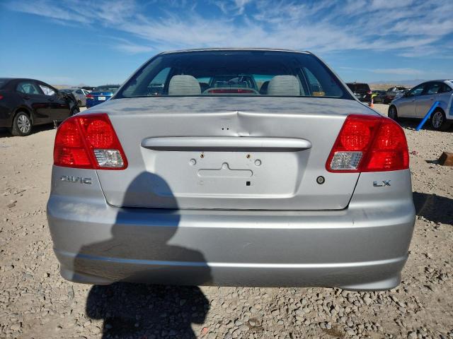 JHMES16595S003854 - 2005 HONDA CIVIC LX SILVER photo 6