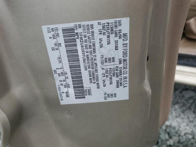 1FMZU63X5YUB61399 - 2000 FORD EXPLORER XLT 棕色 照片 13