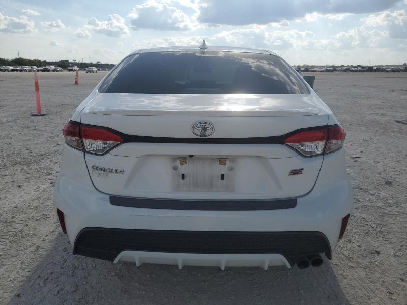 JTDS4MCE4MJ062254 - 2021 TOYOTA COROLLA SE WHITE photo 6