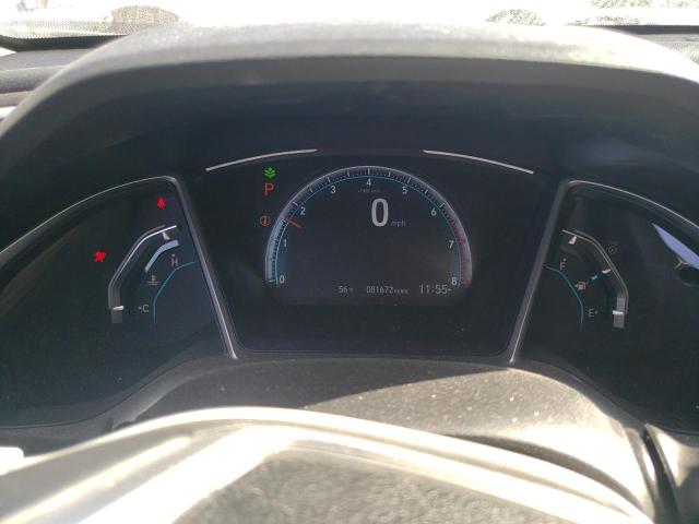 19XFC1F38KE014537 - 2019 HONDA CIVIC EX WHITE photo 9