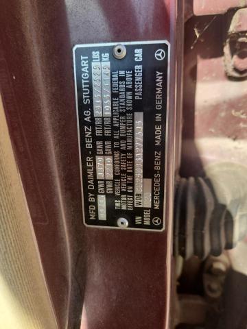 WDBCB25D1GA277645 - 1986 MERCEDES-BENZ 300 SDL მუქწითელი ფოტო 12