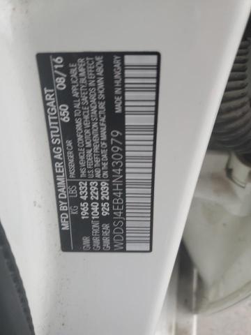 WDDSJ4EB4HN430979 - 2017 MERCEDES-BENZ CLA 250 WHITE photo 12