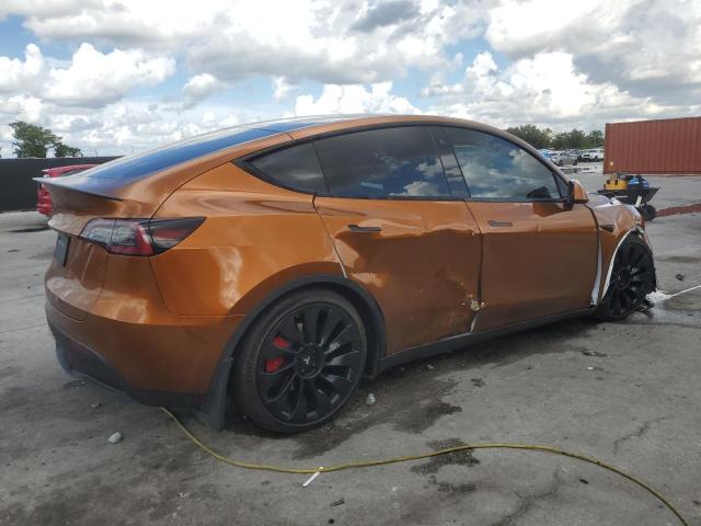 7SAYGDEF4NF529899 - 2022 TESLA MODEL Y Orange Foto 3