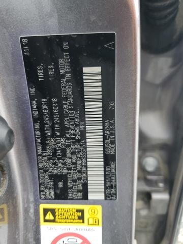 5TDKZRFH8KS557514 - 2019 TOYOTA HIGHLANDER SE Gris photo 14