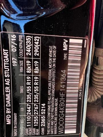 WDC0G4KB0HF141364 - 2017 MERCEDES-BENZ GLC 300 4MATIC BLACK photo 10