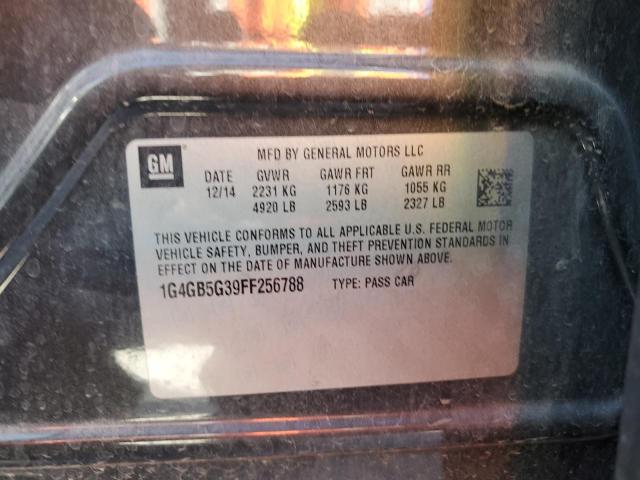1G4GB5G39FF256788 - 2015 BUICK LACROSSE 石墨色 照片 12