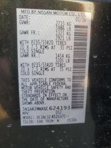 5N1AR2MNXGC624193 - 2016 NISSAN PATHFINDER S GREEN photo 13