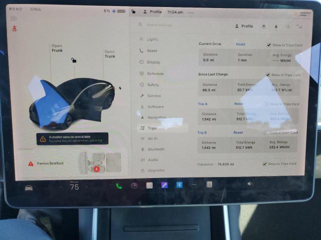 5YJ3E1EA8KF400432 - 2019 TESLA MODEL 3 GRAY photo 9