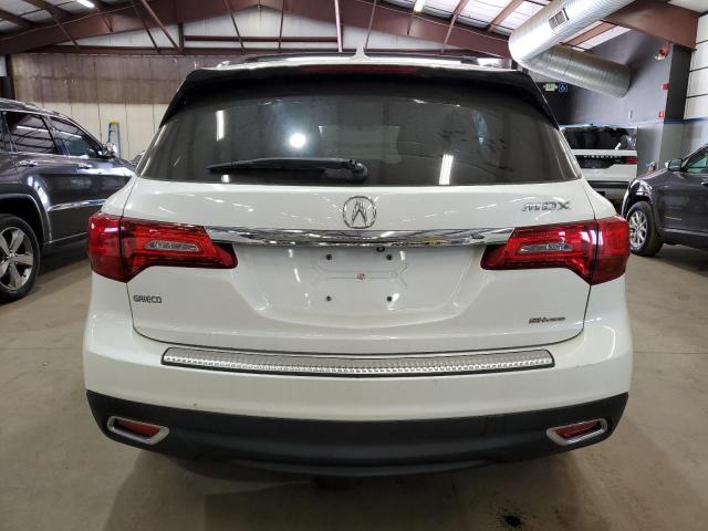 5FRYD4H47EB018556 - 2014 ACURA MDX TECHNOLOGY Weiß Foto 6