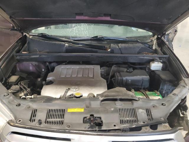 5TDZK3EH0CS061917 - 2012 TOYOTA HIGHLANDER BASE იასამნისფერი ფოტო 12