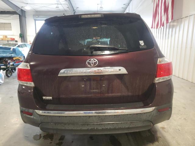 5TDZK3EH0CS061917 - 2012 TOYOTA HIGHLANDER BASE იასამნისფერი ფოტო 6