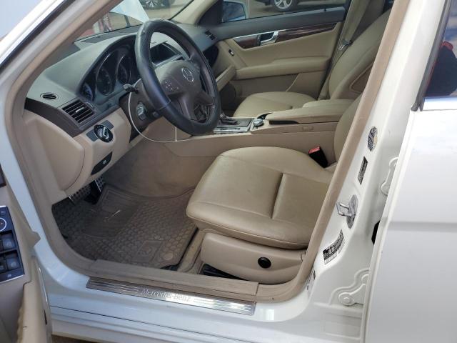 WDDGF8BB1AR093236 - 2010 MERCEDES-BENZ C 300 4MATIC WHITE photo 7