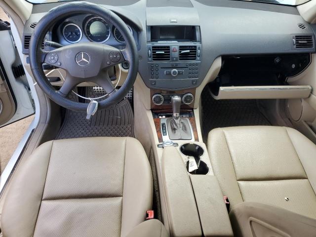 WDDGF8BB1AR093236 - 2010 MERCEDES-BENZ C 300 4MATIC WHITE photo 8
