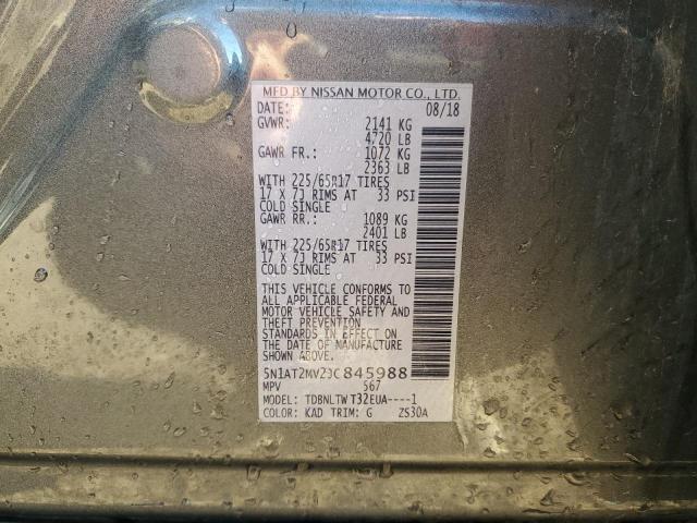 5N1AT2MV2JC845988 - 2018 NISSAN ROGUE S Grau Foto 13