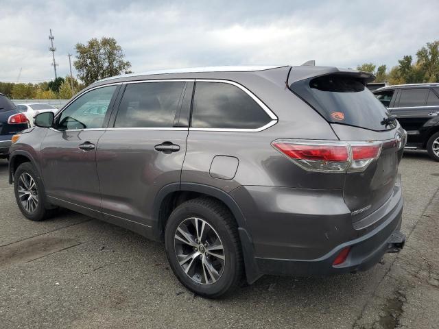 5TDJKRFH1GS314361 - 2016 TOYOTA HIGHLANDER XLE GRAY photo 2