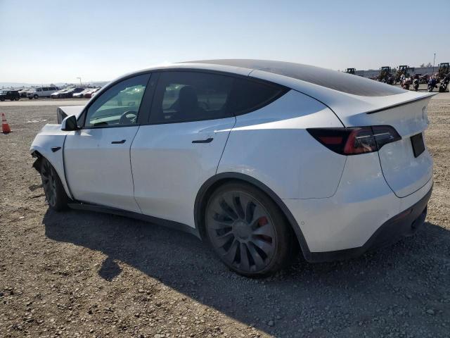 5YJYGDEF1MF137622 - 2021 TESLA MODEL Y WHITE photo 2