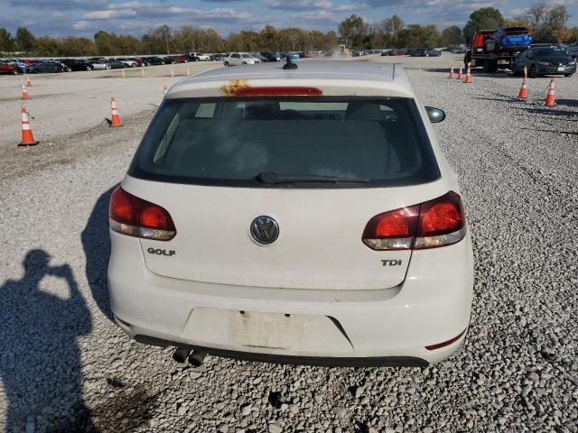 WVWDM7AJ4CW103753 - 2012 VOLKSWAGEN GOLF WHITE photo 6