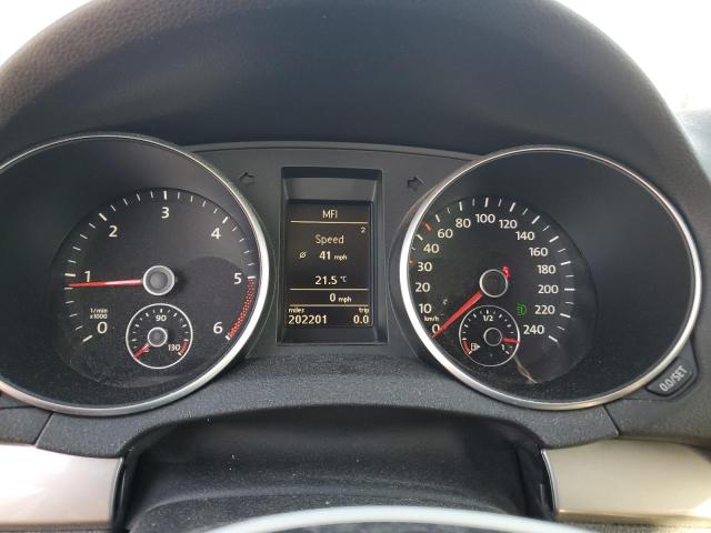 WVWDM7AJ4CW103753 - 2012 VOLKSWAGEN GOLF WHITE photo 9