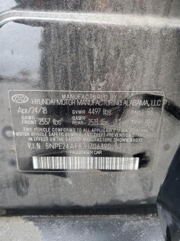 5NPE24AF8JH706390 - 2018 HYUNDAI SONATA SE BLACK photo 13