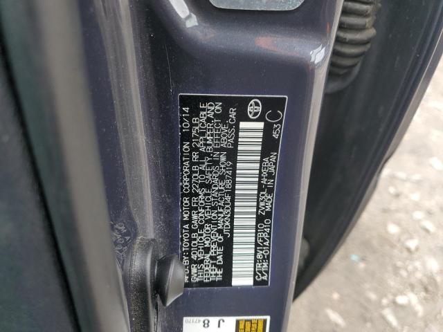 JTDKN3DU4F1887419 - 2015 TOYOTA PRIUS 灰色 照片 12