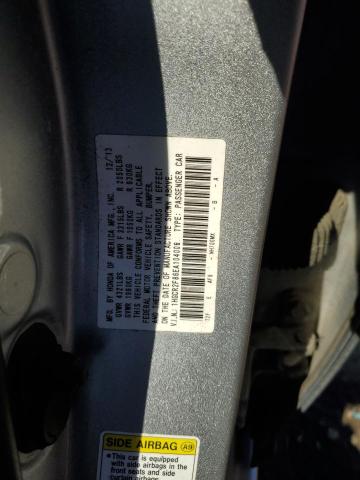 1HGCR2F86EA104006 - 2014 HONDA ACCORD EXL SILVER photo 13